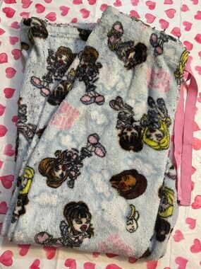 Bratz Y2K 2000s Fuzzy Pajama Pants XL DRAWSTRING WAIST LOT OF 3 PAIRS!!